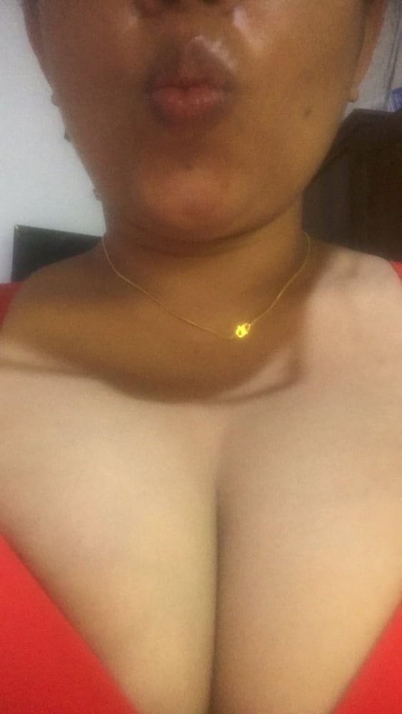  Sri Lankan Red Big Bra with big tits #12