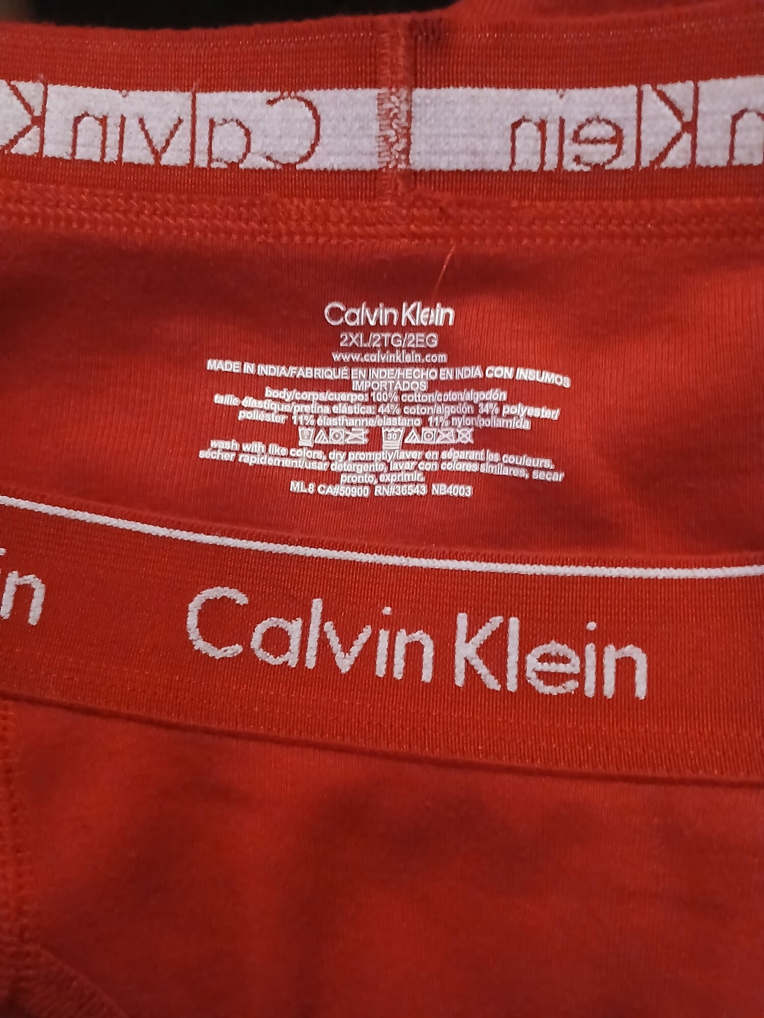 Red CK boxerbriefs 