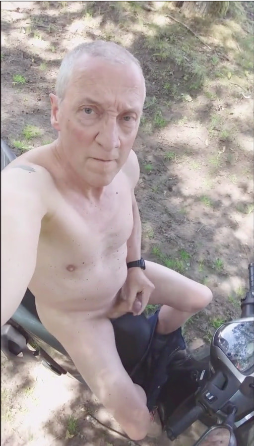 grandpa exhibitionist random public outdoor cruising cumshot #4
