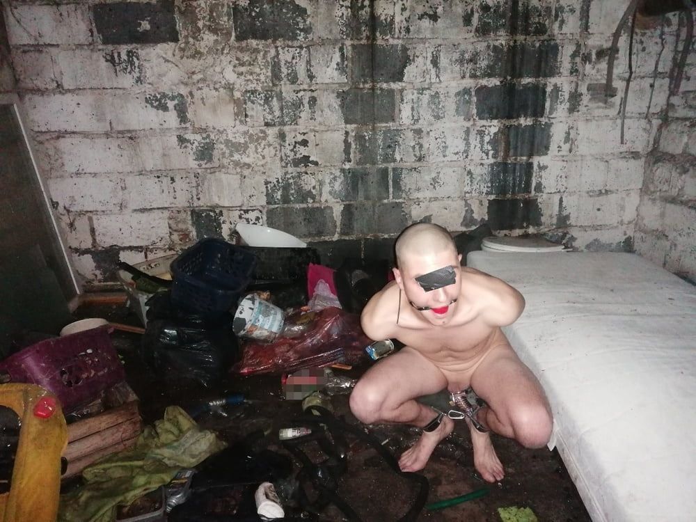 Gay slave tied nigh in Abandoned places  #21