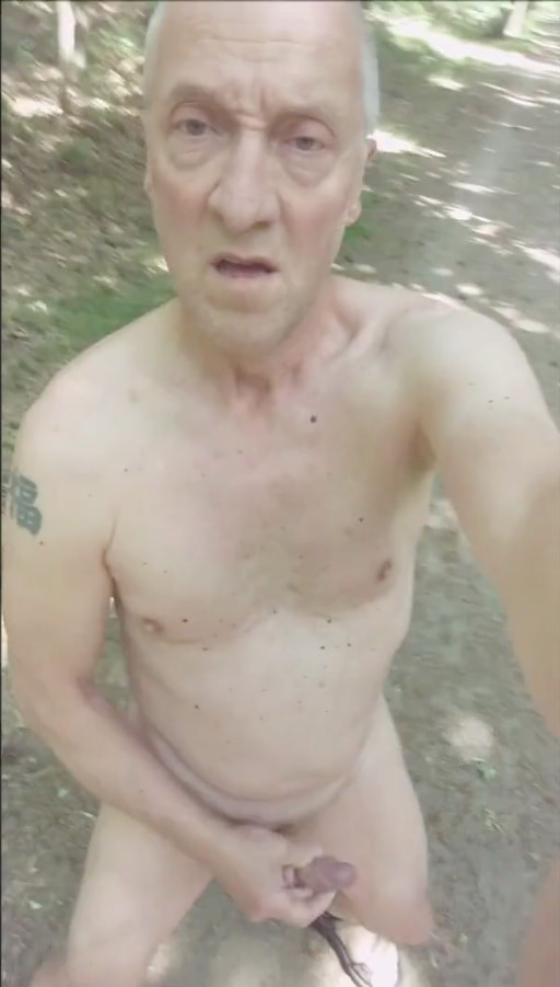 grandpa exhibitionist random public outdoor cruising cumshot #17