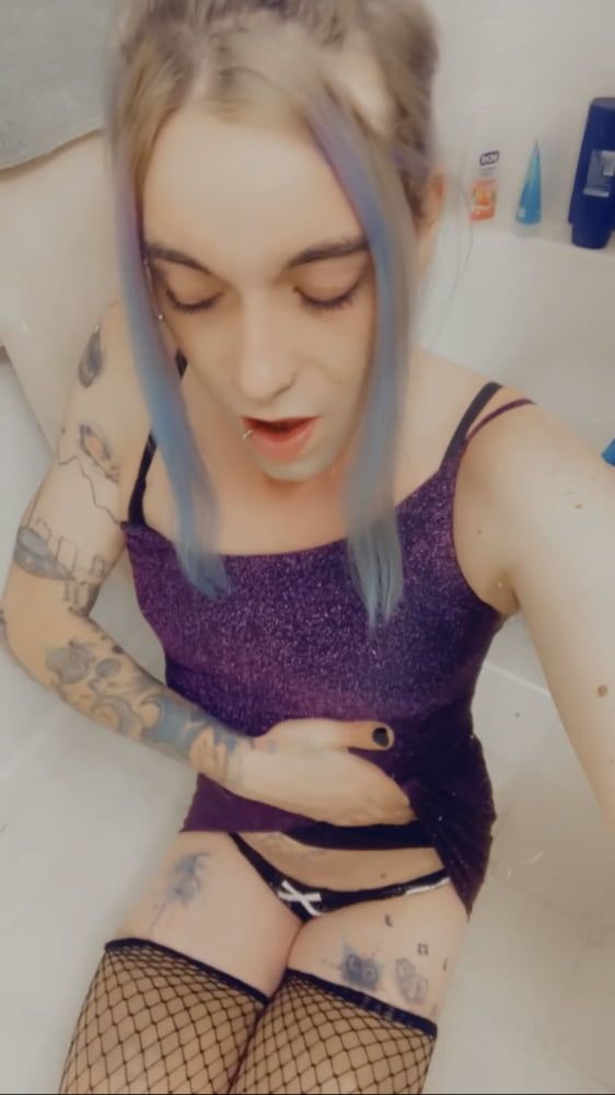 Hot Purple Minidress Slut #33