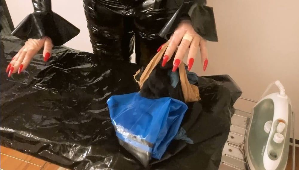 Latex Fetish Housework #7