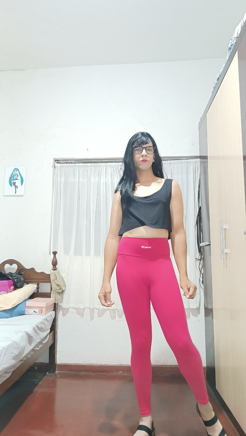 Sakura Nakamura Costume legs Red Gym #2