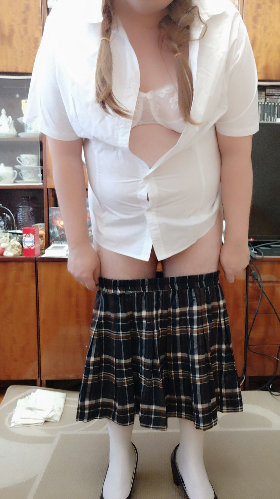 Sissy posing in school uniforms #46