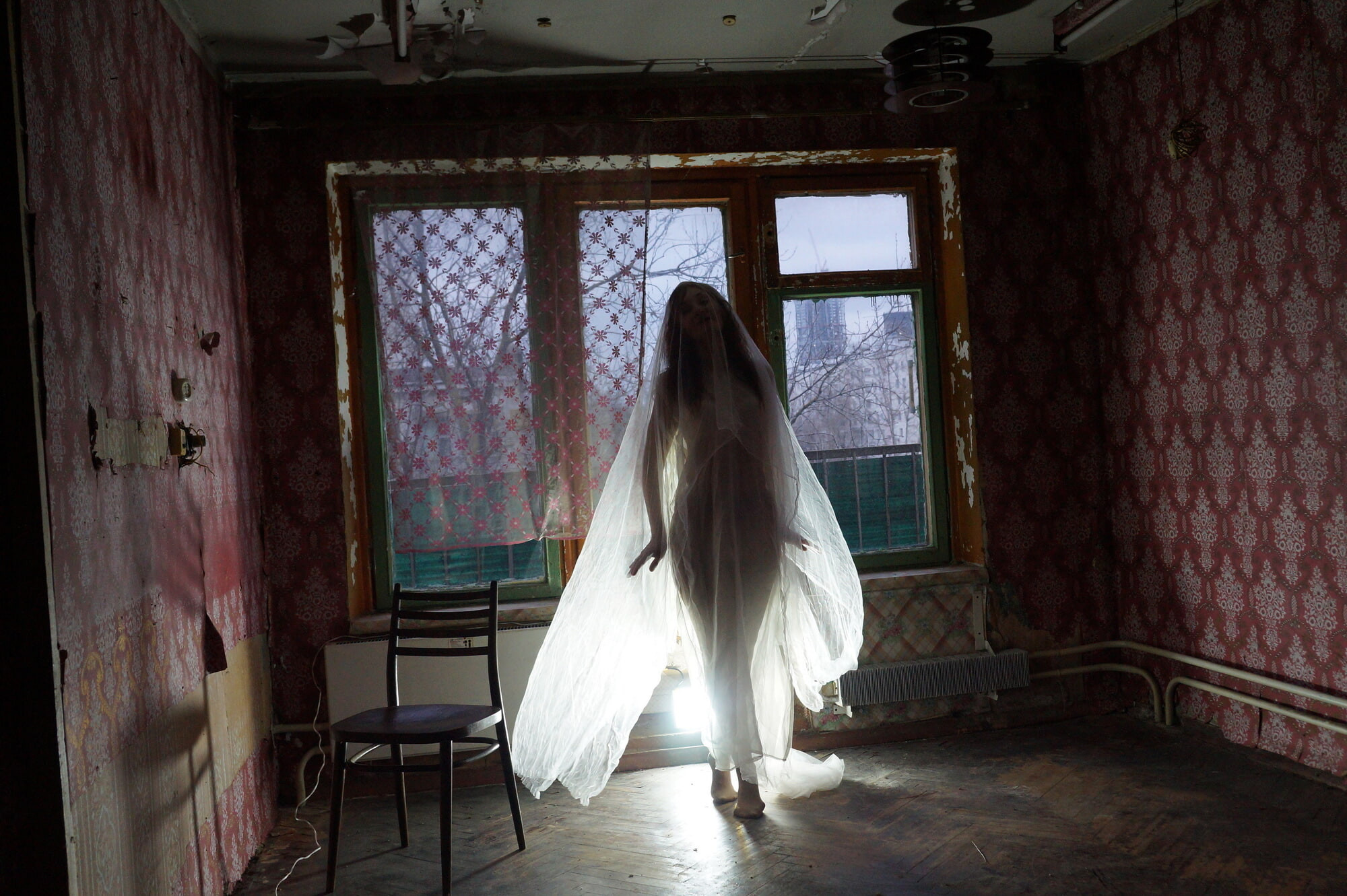 Ghost in a-maj in abandoned House #27