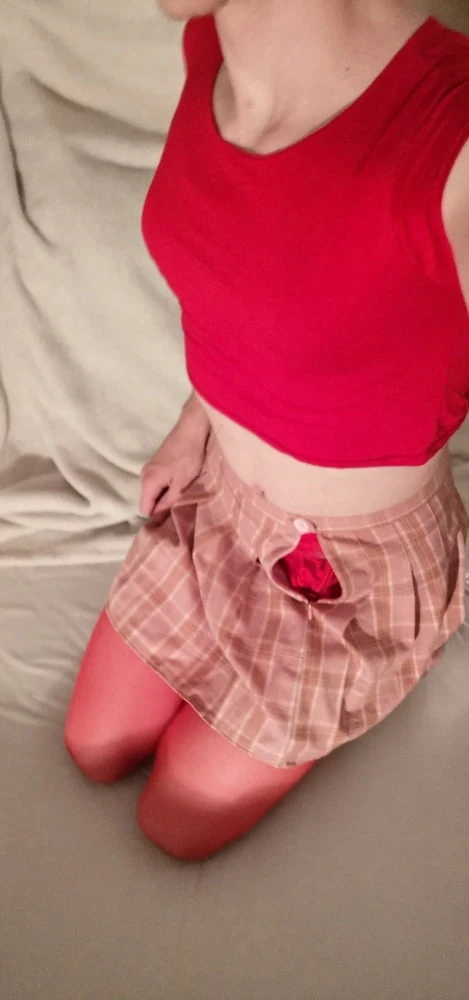 Femboy Sammy in Red #5