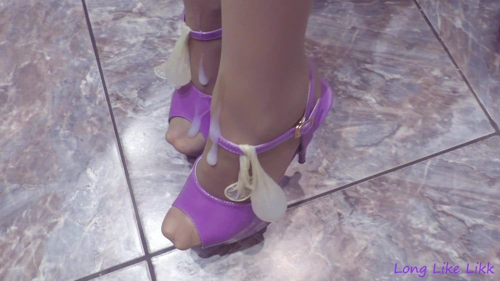 I put on purple shoes #59