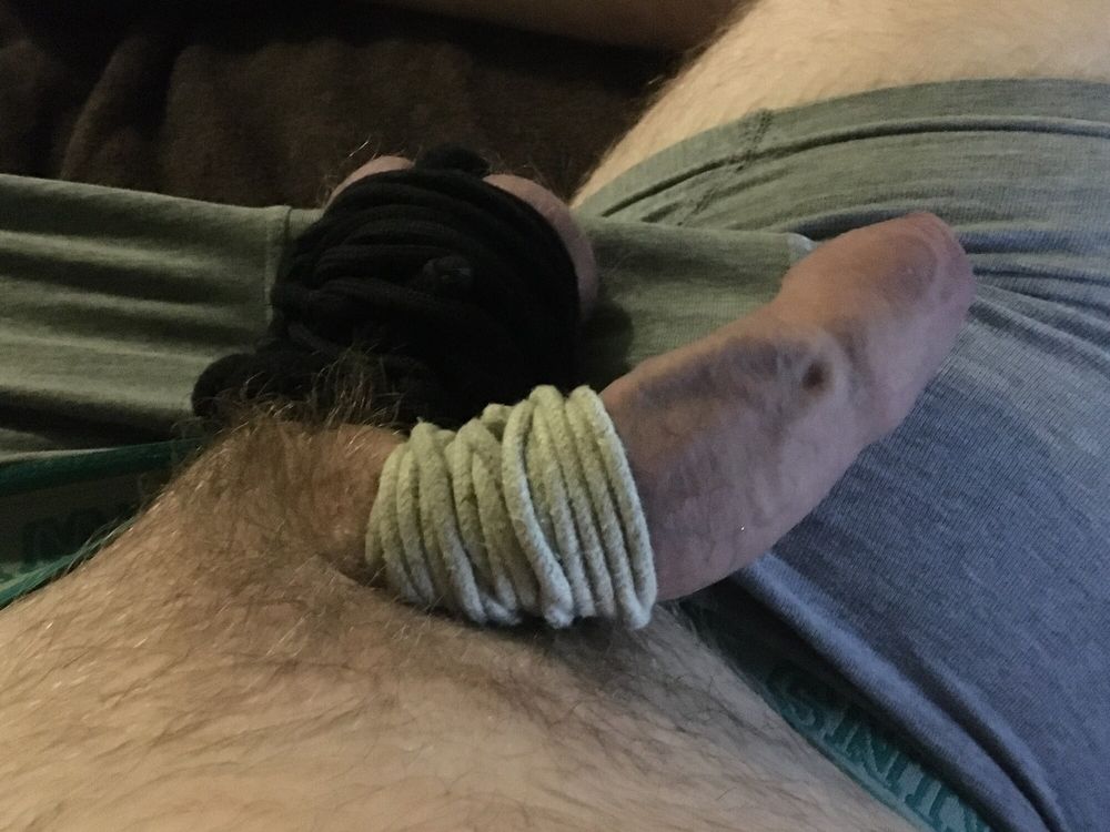 Hairy Dick And Cum Filled Balls Bound #47