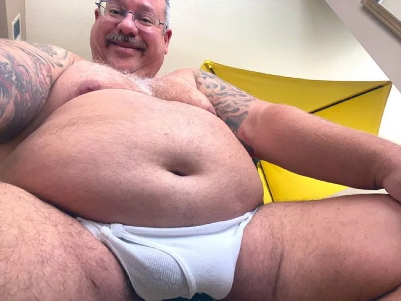 Fat and cute daddy chub bear  #14