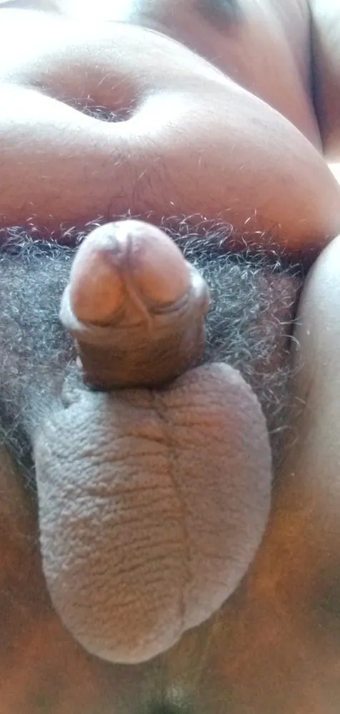 Close view of Indian men Chandresha's penis and round ball