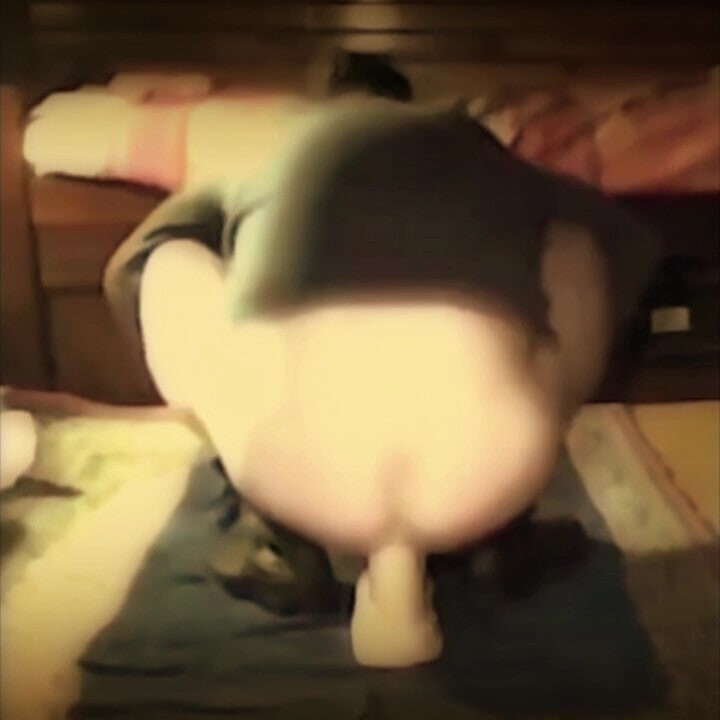 Anal pounding with a huge dildo #18