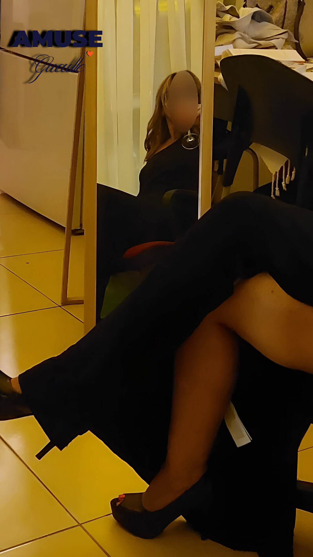 Long Black Dress Tease #19