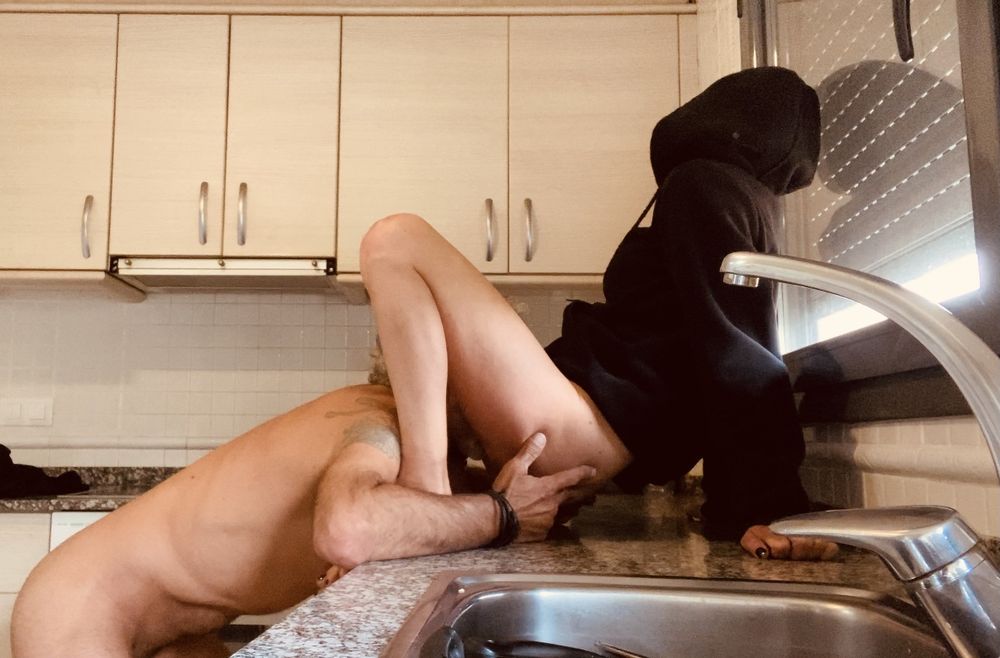 LITTLE BLACK HOOD FUCKING IN HER KITCHEN #27