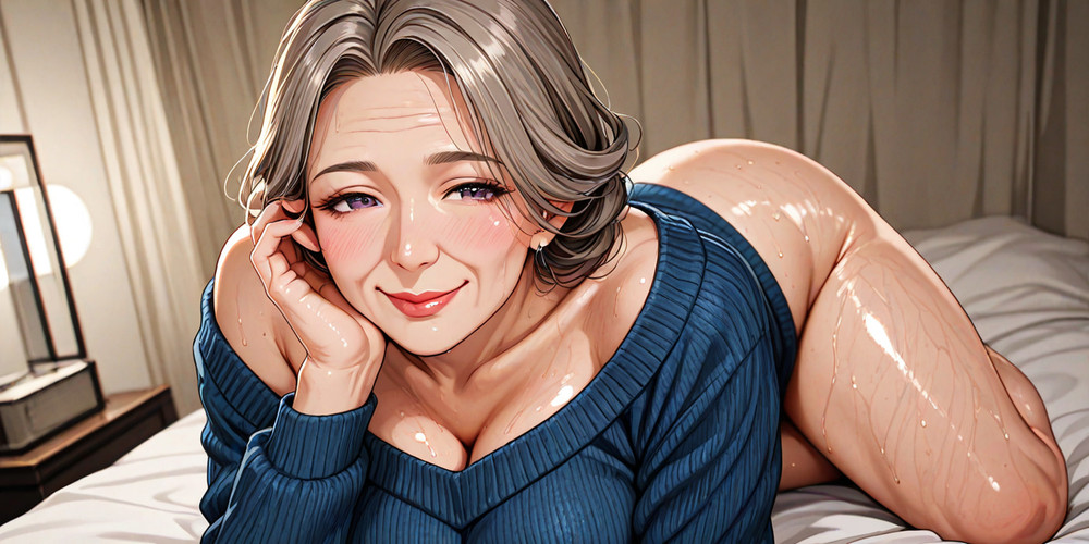 Blue Sweater Reveals Big Breasts #12