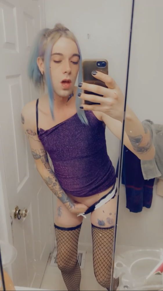 Hot Purple Minidress Slut #28