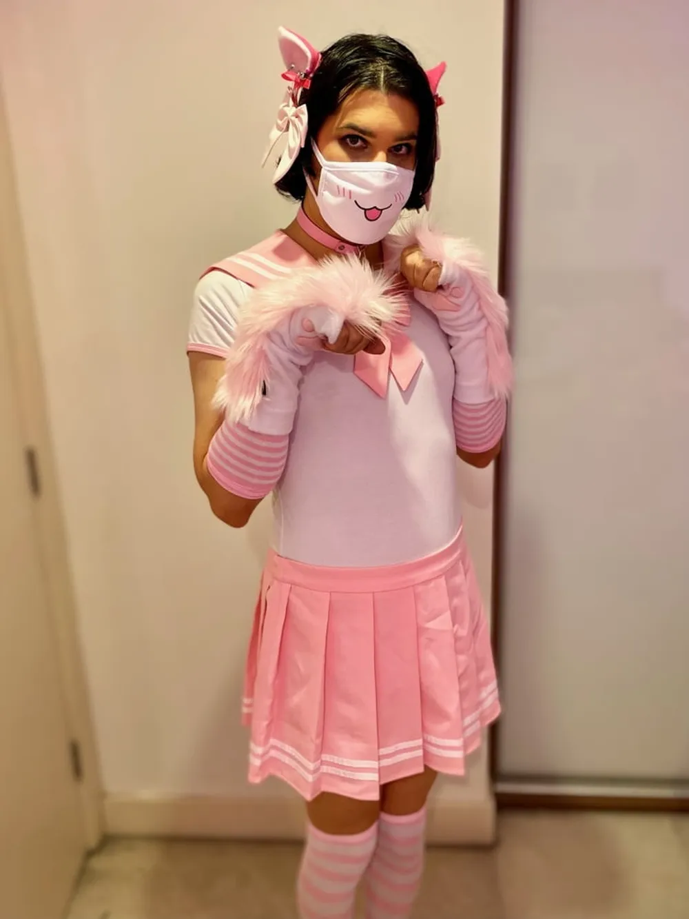 Pink Seifuku Catgirl #2