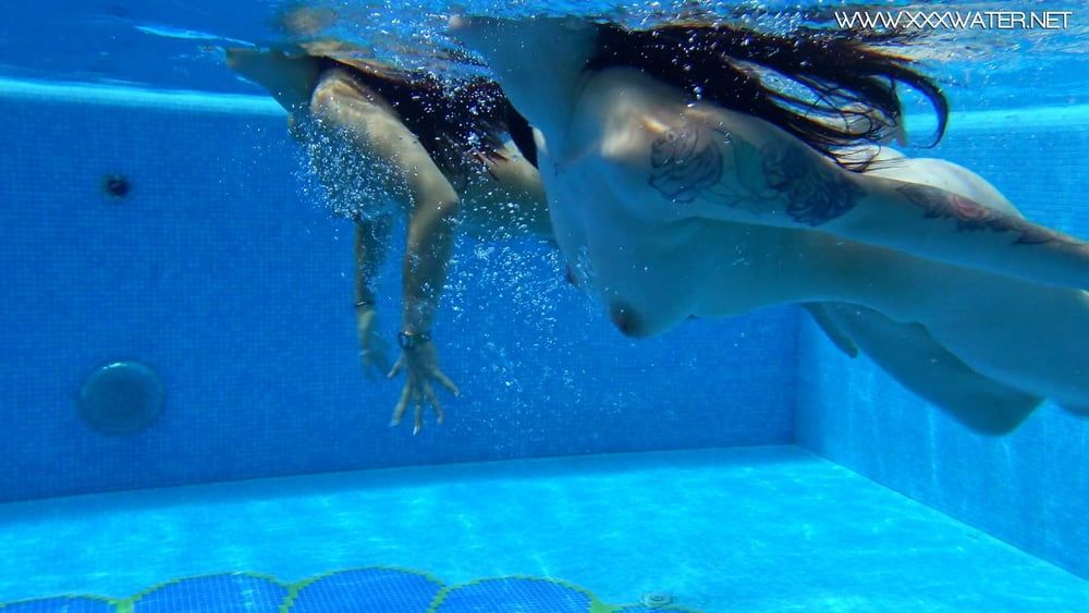  Sheril and Diana Rius Underwater Swimming Pool Erotics #8