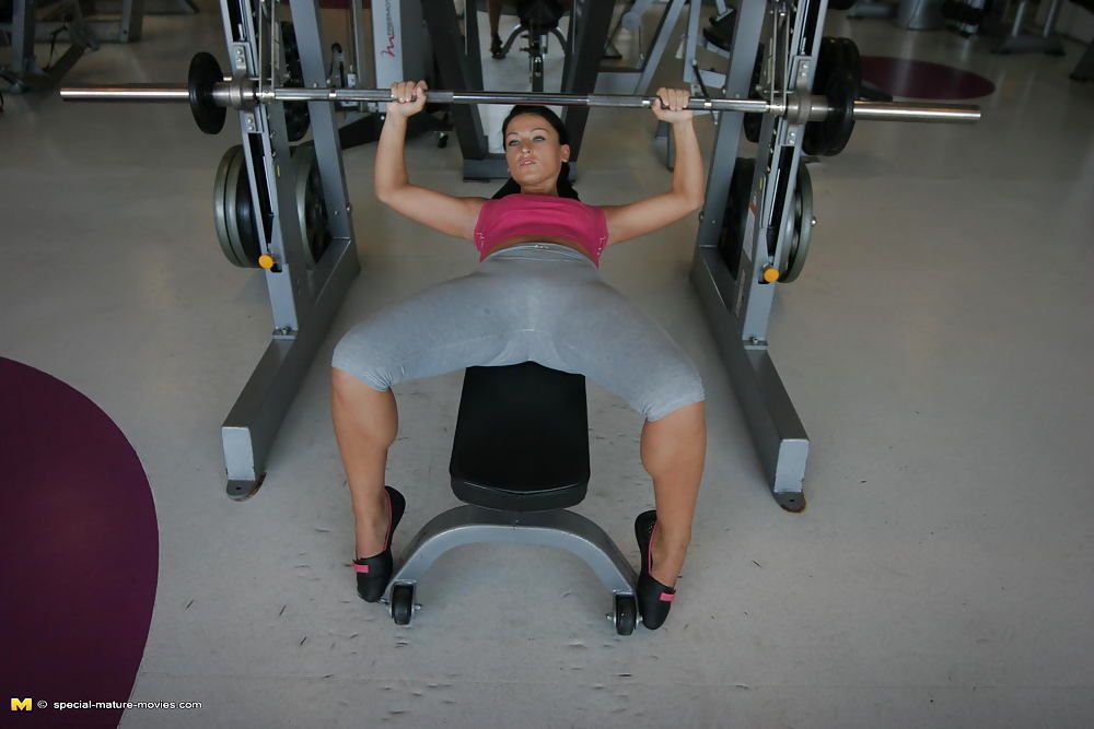Naked Mature Mothers do Naked Exercises at Gym PART 2 #6