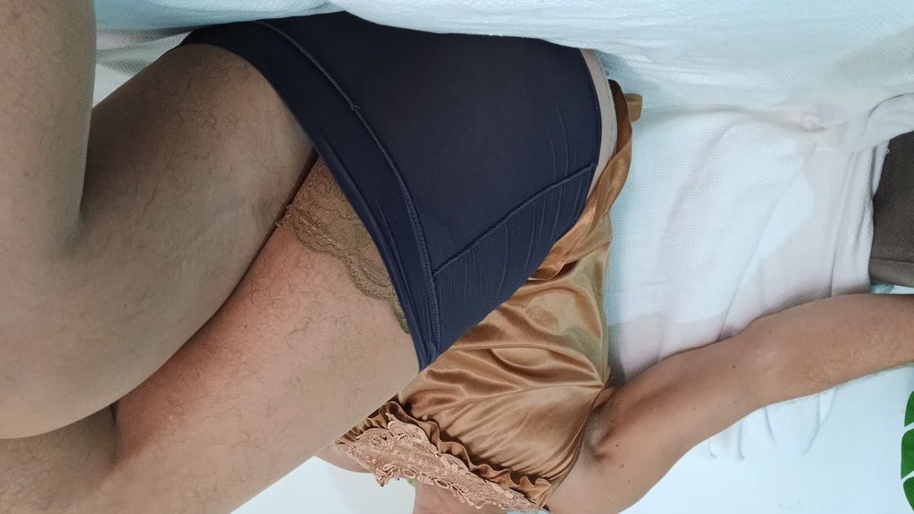 Sexy BROWN tight lingerie with a matching nightie #41