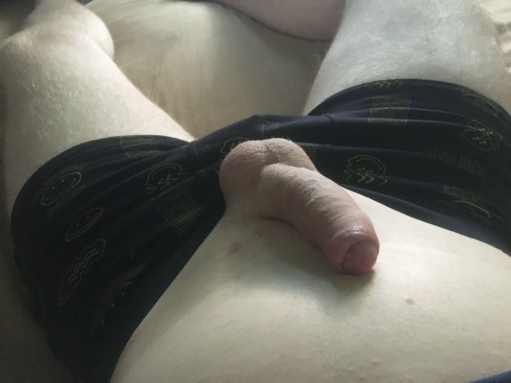 Shaved Dick With Cum Filled Balls Cockhead Foreskin Play #2