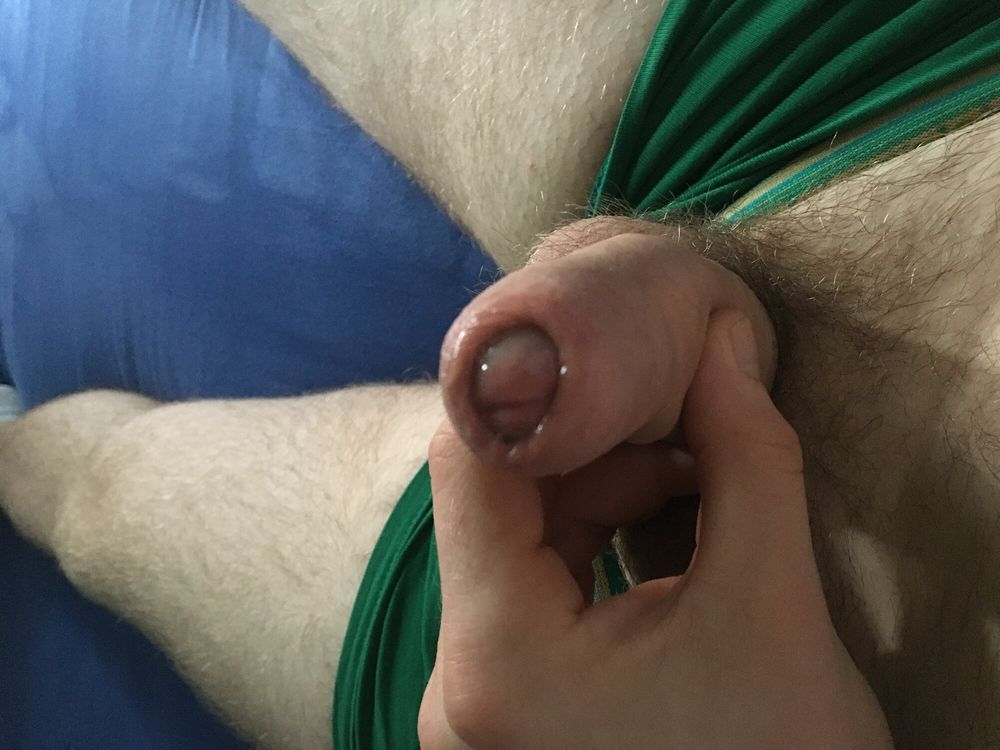 Hairy Dick And Balls Cockhead Foreskin Play With Pre- Cum #42