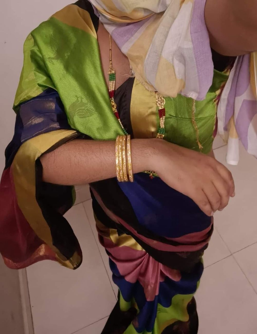 Wear rainbow 🌈 saree #22