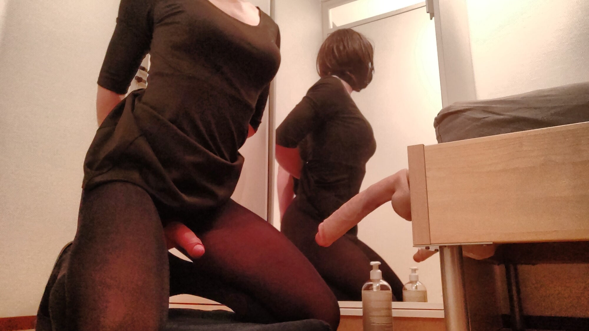 Sissy slut loves to ride big dildo #6