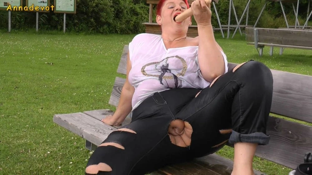 With RIPPED JEANS into the lake #39
