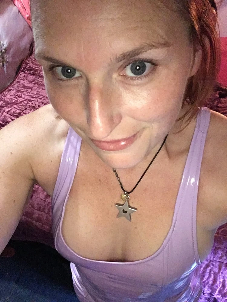 Purple PVC sundress  #47
