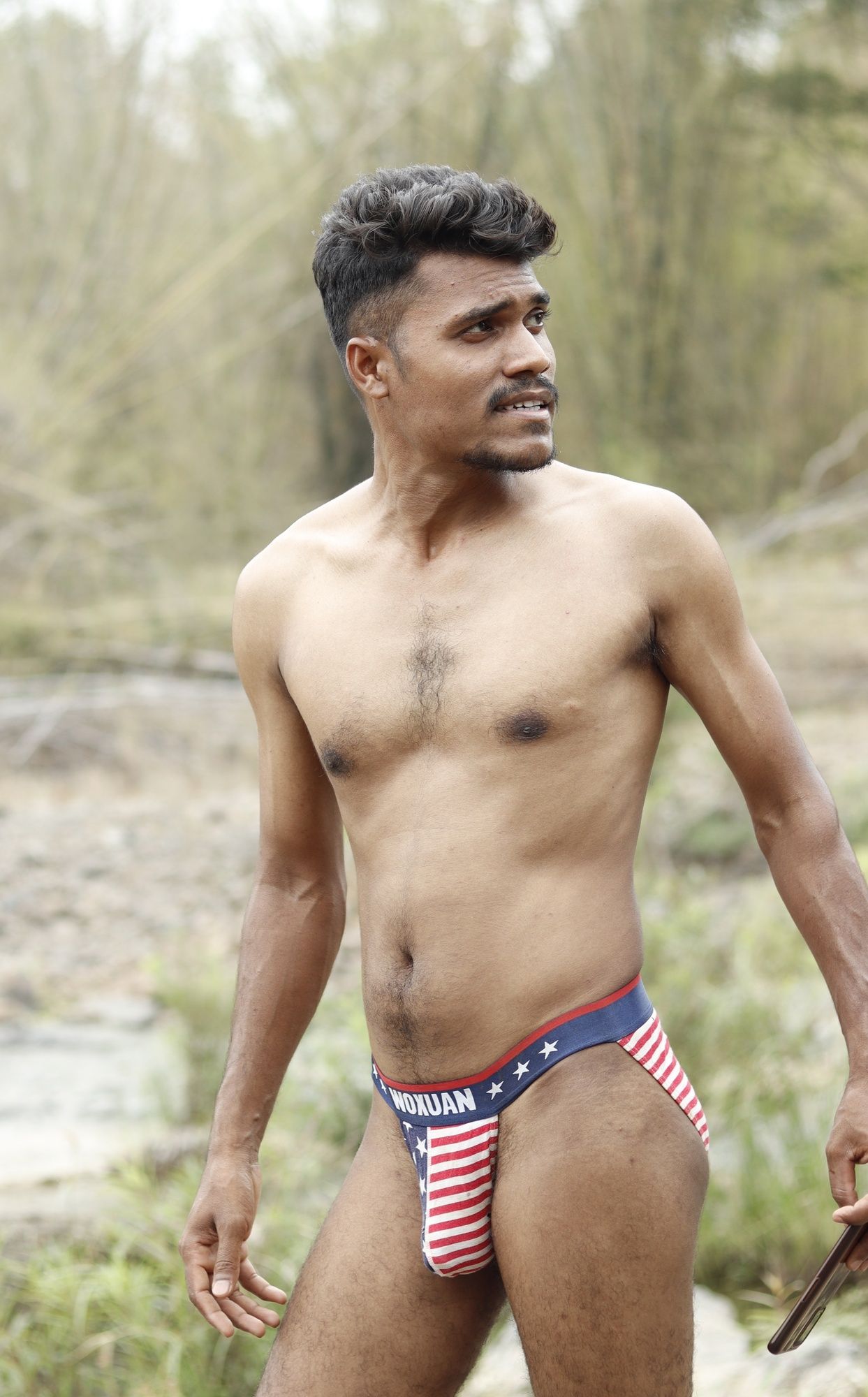 Nude Indian jordiweek photoshoot in river 