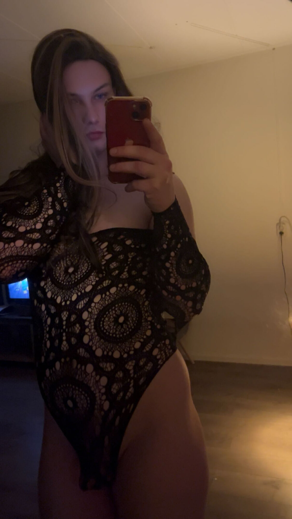 Sexy Femboy Teasing in a Tight Bodysuit