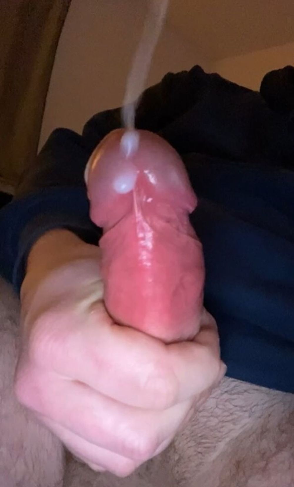 Young man shoots huge load out of his big dick #2