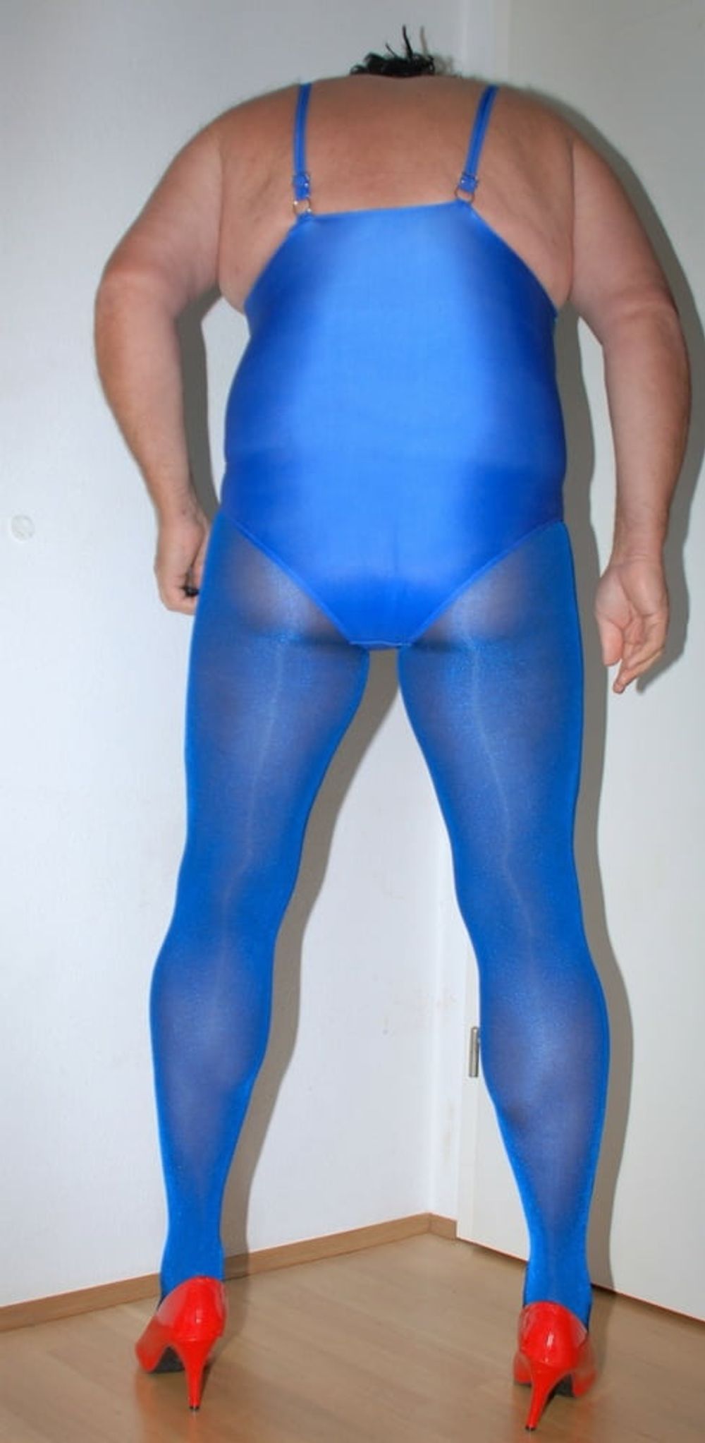 Swimuite blue with Tights blue #13