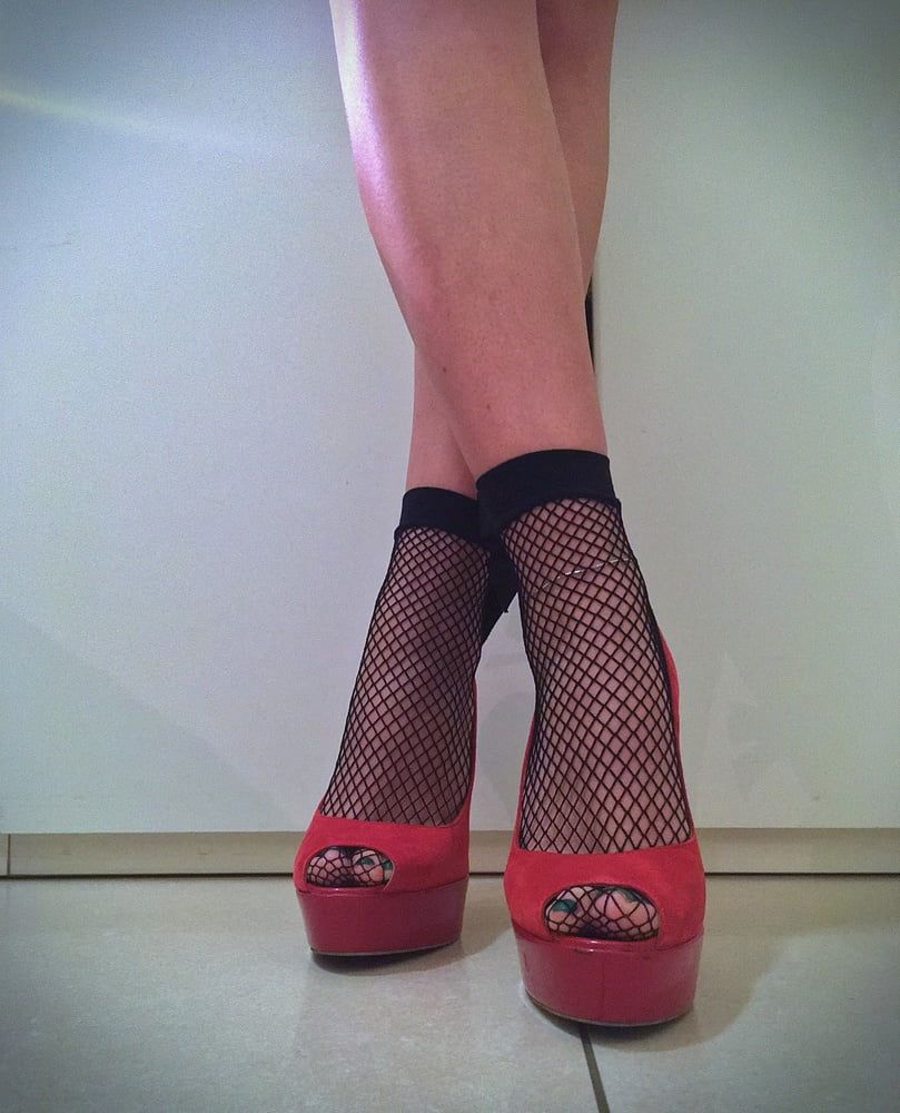 Giada sexy heels and nylon feet #12