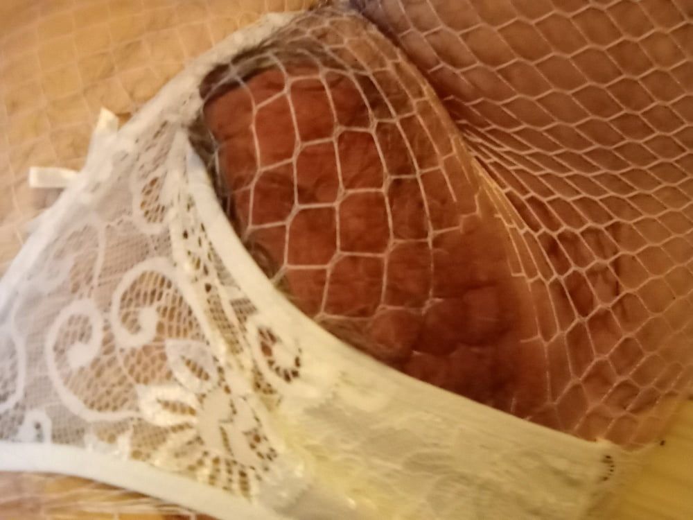 New white panties and fishnets #13