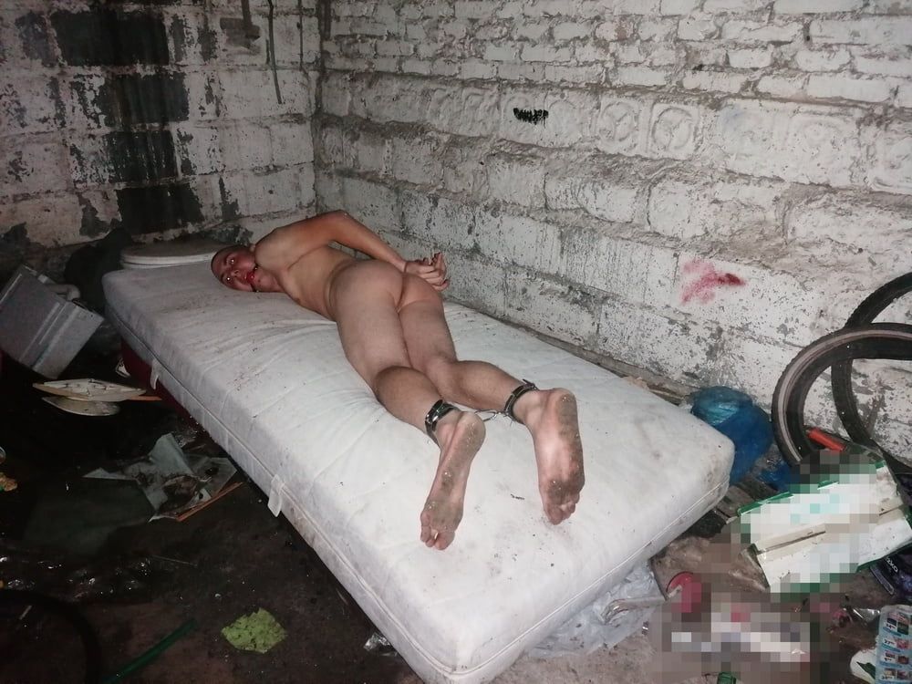Gay slave tied nigh in Abandoned places  #11