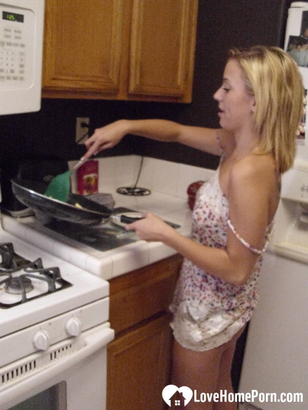 My wife really enjoys cooking while naked #33