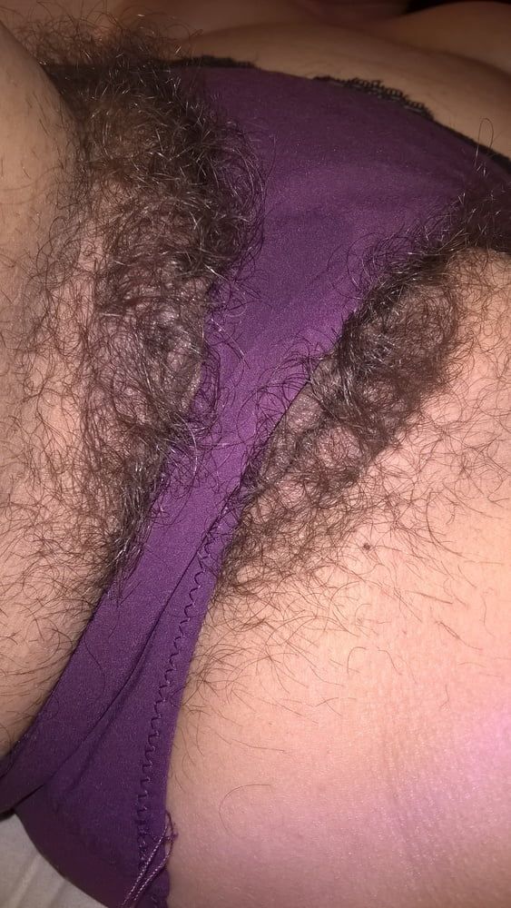 Hairy Wet Wife In Purple Panties #12