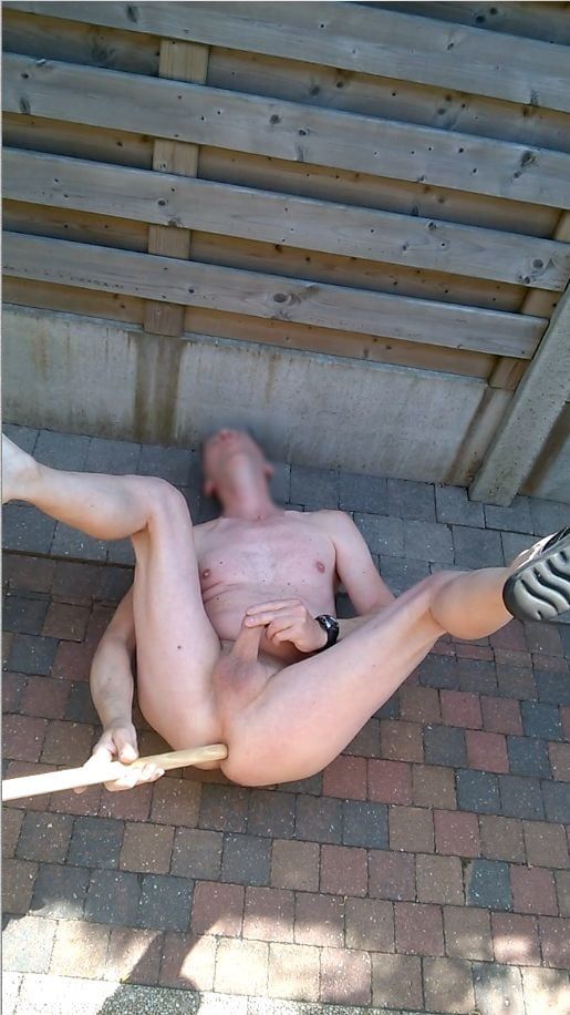 random public outdoor exhibitionist bondage jerking #55