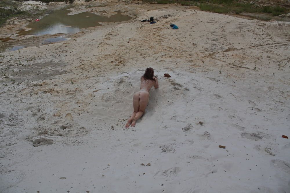 Naked on White Sand #38