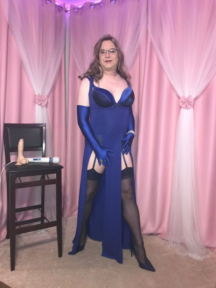  Joanie - Blue Maxi Vest Dress and Lady Marlene Part 3 #18