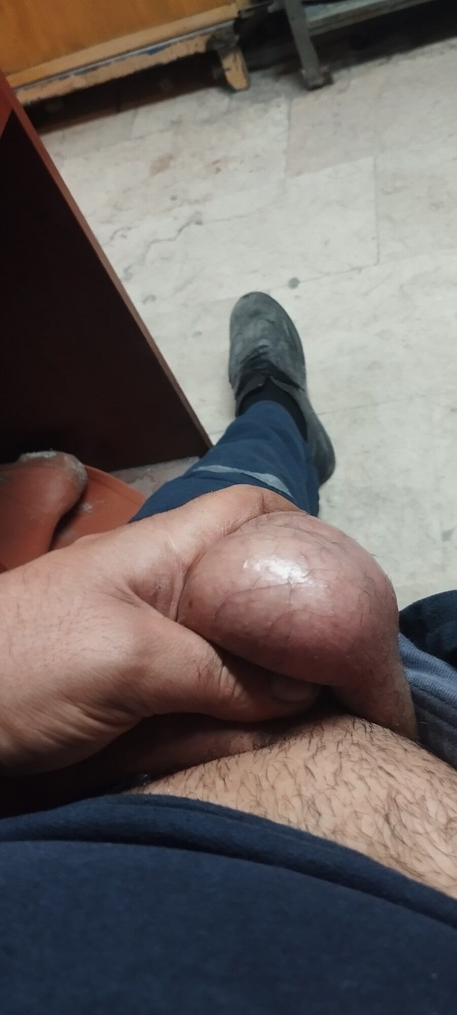 Muscular Turkish daddy in the office warehouse #5