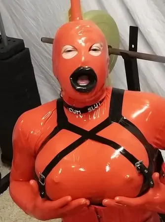 alison in rubber         