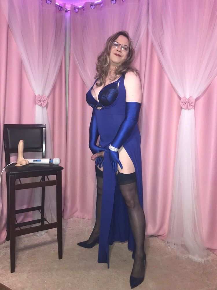  Joanie - Blue Maxi Vest Dress and Lady Marlene Part 3 #5