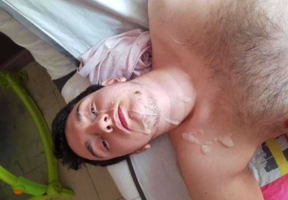 my face covered in cum #3