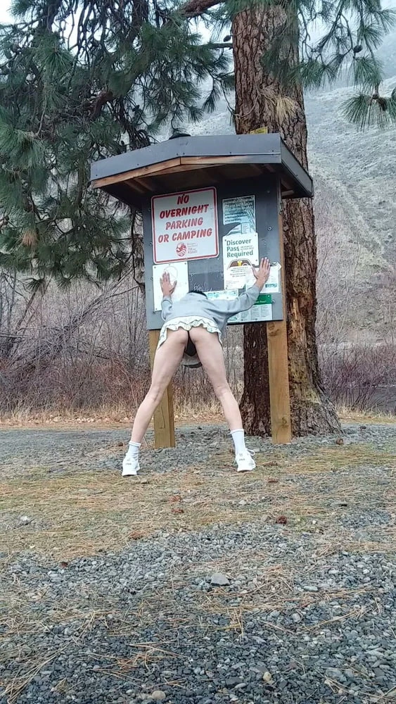 Black panties outside  #2