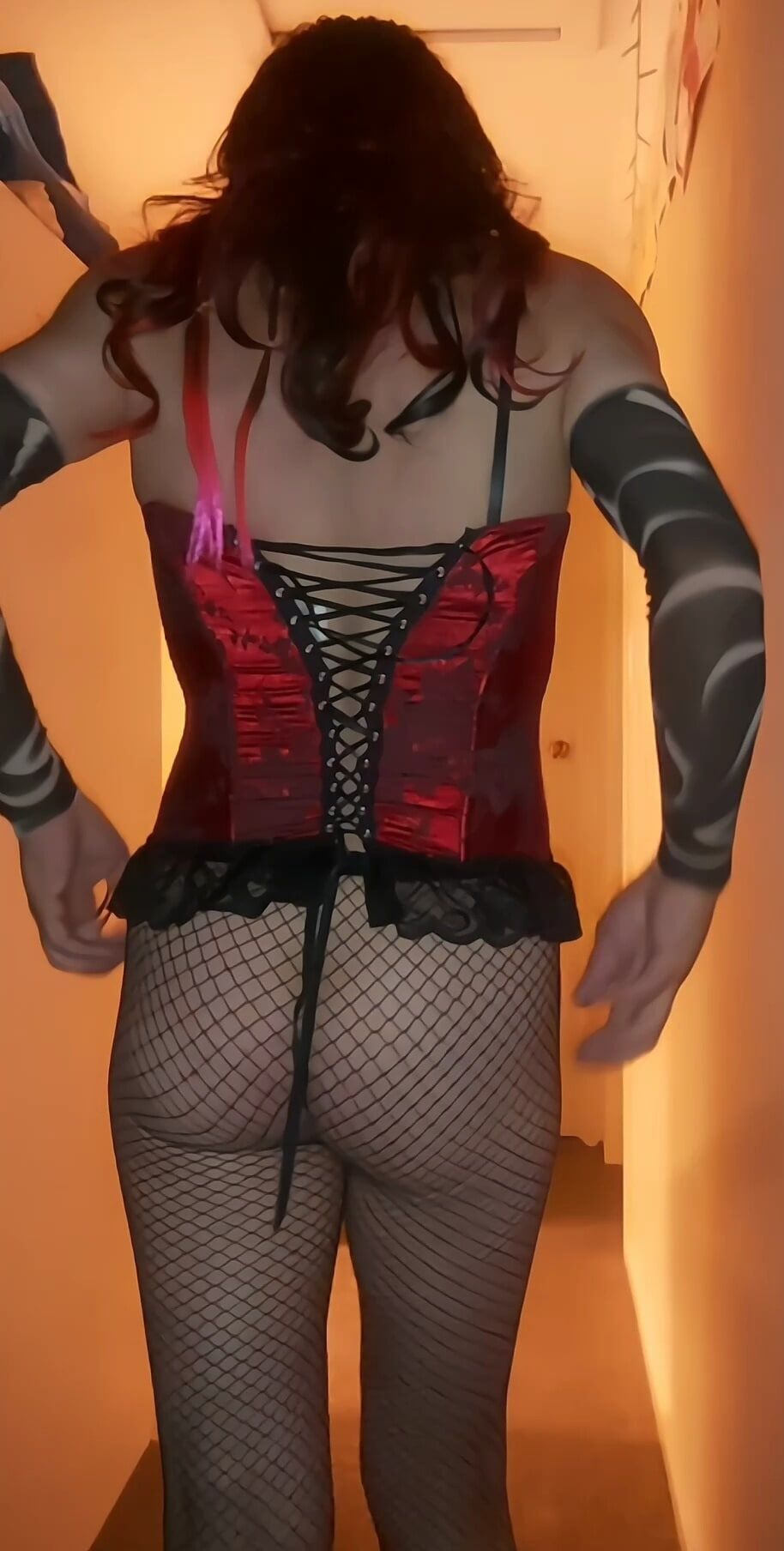 Red corset set  #44