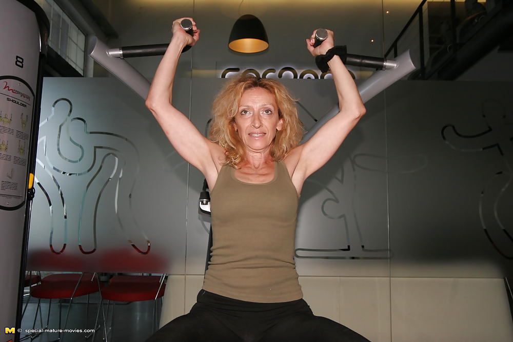 Naked Mature Mothers do Naked Exercises at Gym PART 1 #41
