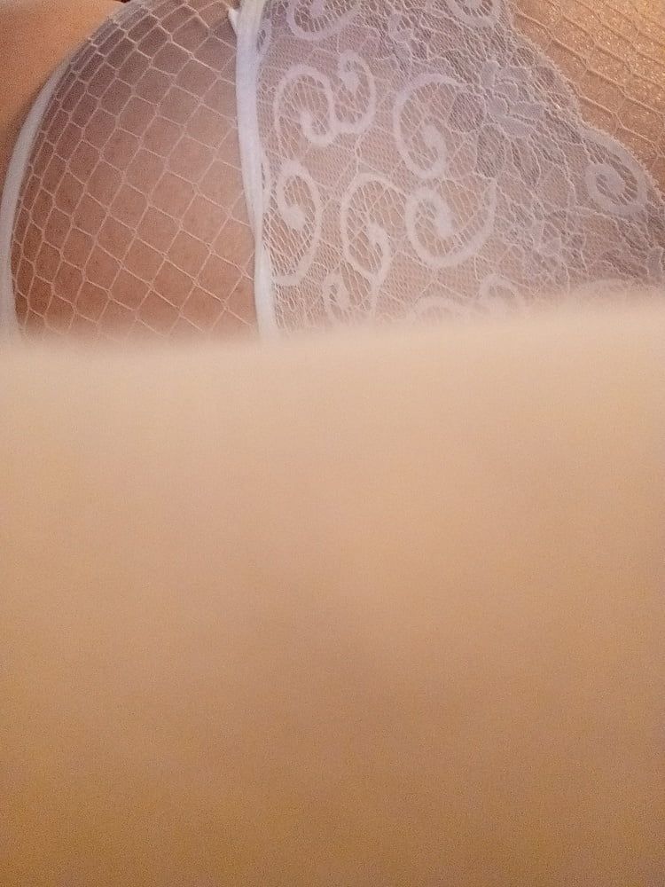 New white panties and fishnets #4
